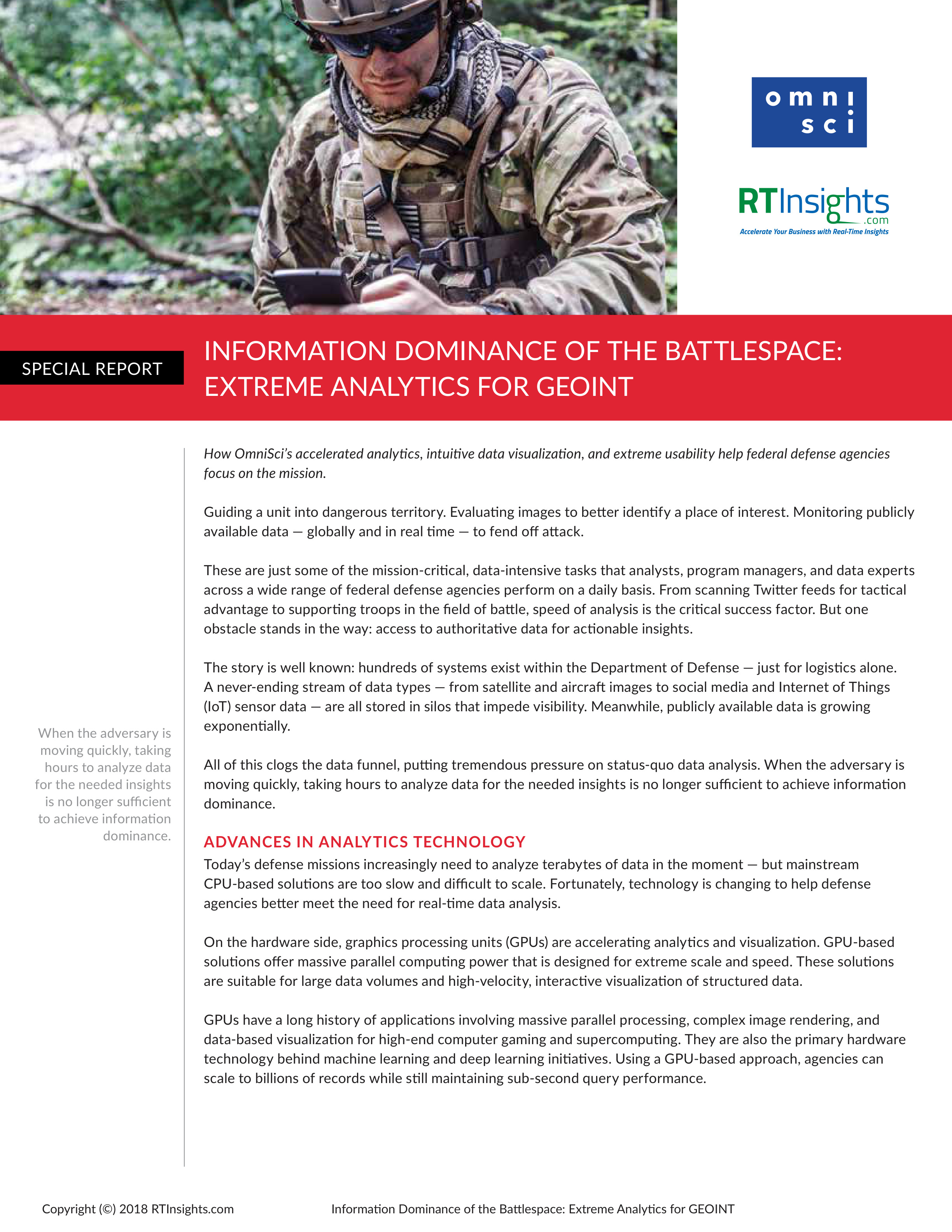 Information Dominance of the Battlespace
